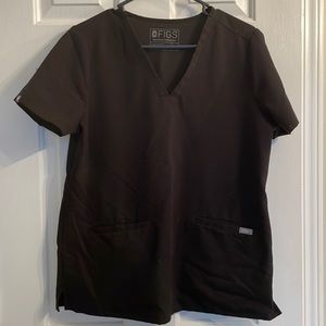 Figs Womens size medium black scrub top